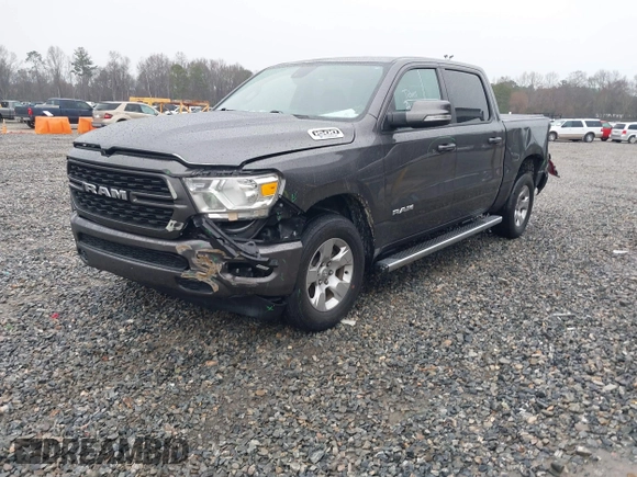 2022 Ram 1500 Big Horn with VIN 1C6RREFG6NN337093, listed as a IAAI auction lot 41619033 with 58,264 mi miles and . Bid and sale history available at DreamBid. Image 21.