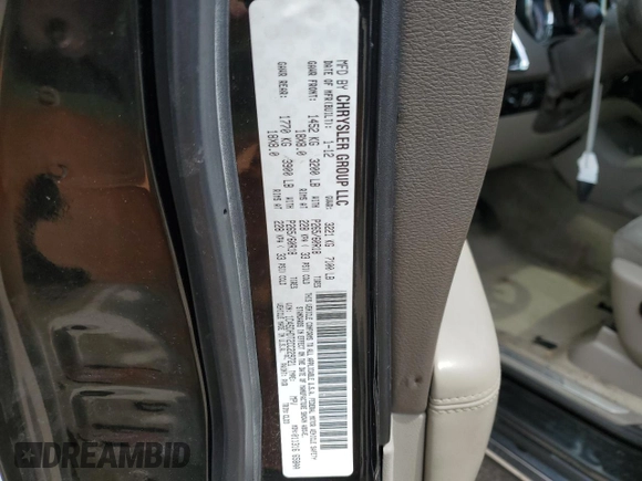 2012 Dodge Durango Crew with VIN 1C4SDHDT2CC229721, listed as a Copart auction lot 68546654 with 118,111 mi miles and Salvage title. Bid and sale history available at DreamBid. Image 14.