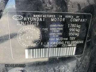 2020 Hyundai Elantra Value Edition z VIN KMHD84LF6LU956044, wystawiony jako Copart lot #56173565 z przebiegiem 386 629 mil mil oraz Szkoda całkowita • Salvage title. Historia ofert i sprzedaży dostępna na DreamBid. Obrazek 13.