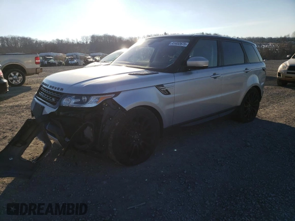 2016 Land Rover Range Rover Sport V6 Diesel HSE with VIN SALWR2KFXGA577760, listed as a Copart auction lot 41452675 with 98,156 mi miles and Salvage Title. Bid and sale history available at carsss.com. Image 1.