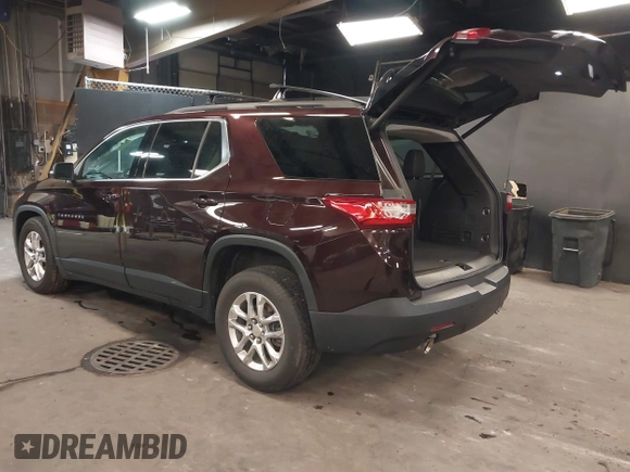 2021 Chevrolet Traverse LT Cloth with VIN 1GNEVGKW0MJ213636, listed as a IAAI auction lot 42084923 with 45,233 mi miles. Bid and sale history available at carsss.com. Image 3.