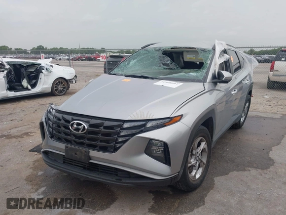 2023 Hyundai Tucson SEL with VIN 5NMJBCAE9PH173732, listed as a IAAI auction lot 42408802 with 37,378 mi miles and . Bid and sale history available at DreamBid. Image 2.