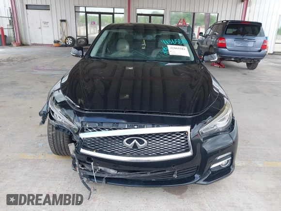 2015 Infiniti Q50 Premium with VIN JN1BV7AR1FM390739, listed as a IAAI auction lot 41865581 with 172,326 mi miles and . Bid and sale history available at DreamBid. Image 12.