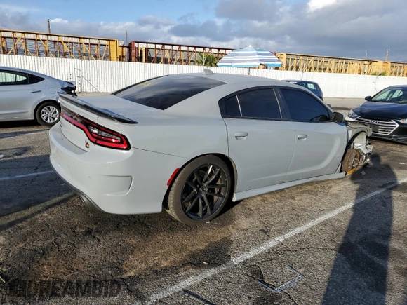 2022 Dodge Charger Scat Pack with VIN 2C3CDXGJ3NH204128, listed as a Copart auction lot 45565495 with 27,130 mi miles and Salvage Title. Bid and sale history available at carsss.com. Image 3.