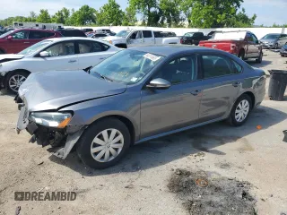 2012 Volkswagen Passat S with VIN 1VWAP7A36CC074492, listed as a Copart auction lot 58374985 with 94,695 mi miles and Salvage title. Bid and sale history available at DreamBid. Image 1.