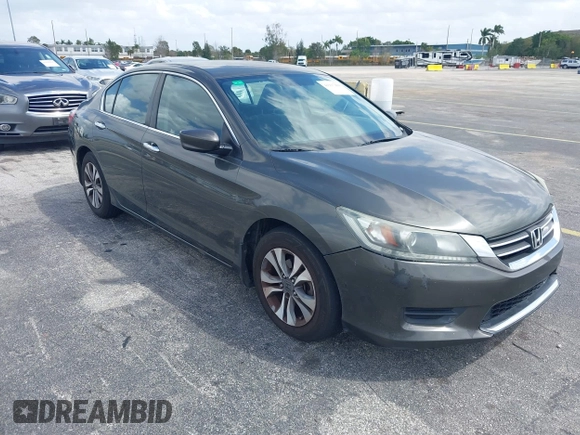 2013 Honda Accord LX z VIN 1HGCR2F36DA039676, wystawiony jako IAAI lot #41917808 z przebiegiem 339 425 mil mil oraz . Historia ofert i sprzedaży dostępna na DreamBid. Obrazek 1.