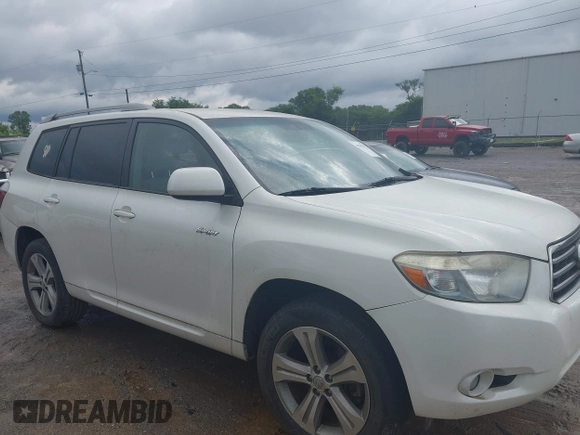 2008 Toyota Highlander Sport with VIN JTEES43A282045979, listed as a IAAI auction lot 42387412 with 254,041 mi miles and . Bid and sale history available at DreamBid. Image 1.