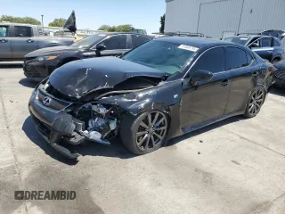 2008 Lexus IS F with VIN JTHBP262985001900, listed as a Copart auction lot 61869795 with 69,540 mi miles and Salvage title. Bid and sale history available at DreamBid. Image 1.