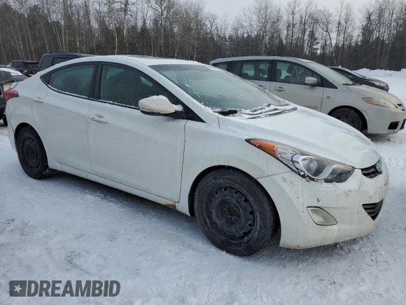 2011 Hyundai Elantra GLS with VIN 5NPDH4AEXBH076004, listed as a Copart auction lot 88320375 with 151,513 mi miles and Salvage Title. Bid and sale history available at carsss.com. Image 4.