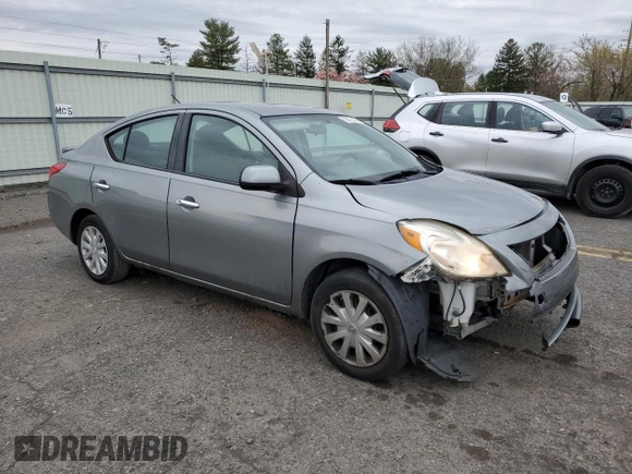 2014 Nissan Versa SV with VIN 3N1CN7AP6EL856922, listed as a Copart auction lot 52895285 with 78,135 mi miles and Salvage Title. Bid and sale history available at carsss.com. Image 4.