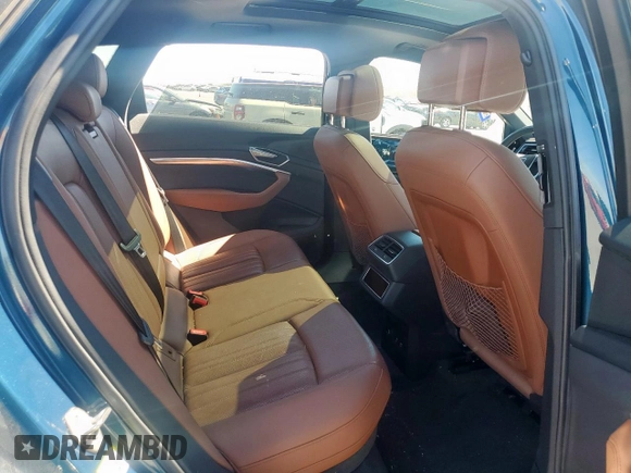 2021 Audi e-tron Premium Plus with VIN WA1LAAGE5MB030598, listed as a Copart auction lot 50411695 with 31,819 mi miles and Salvage title. Bid and sale history available at DreamBid. Image 11.