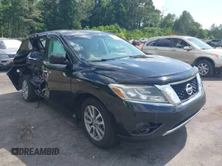 2015 Nissan Pathfinder SV with VIN 5N1AR2MN9FC615256, listed as a IAAI auction lot 42422356 with 106,884 mi miles and . Bid and sale history available at DreamBid. Image 1.