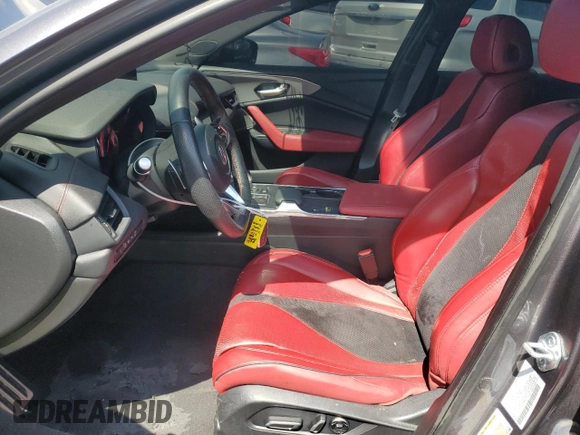 2021 Acura TLX Type S with VIN 19UUB7F04MA001598, listed as a Copart auction lot 41467135 with 54,187 mi miles and Salvage Title. Bid and sale history available at carsss.com. Image 7.