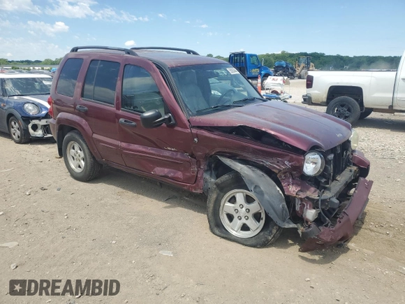 2003 Jeep Liberty Limited with VIN 1J8GL58K03W518760, listed as a Copart auction lot 58005845 with 209,513 mi miles and Salvage title. Bid and sale history available at DreamBid. Image 4.