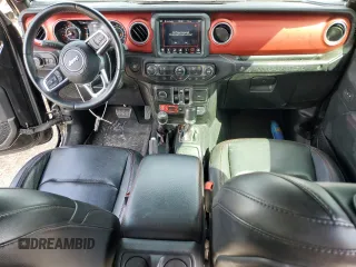 2020 Jeep Wrangler Unlimited Rubicon with VIN 1C4HJXFN8LW126037, listed as a Copart auction lot 50421535 with 52,275 mi miles and Salvage title. Bid and sale history available at DreamBid. Image 8.