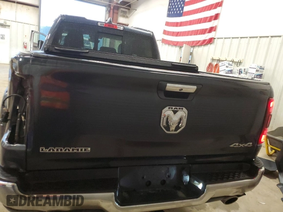 2019 Ram 1500 Laramie with VIN 1C6SRFDT6KN841744, listed as a Copart auction lot 47461755 with 80,749 mi miles and Salvage Title. Bid and sale history available at carsss.com. Image 6.