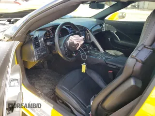 2018 Chevrolet Corvette Z06 1LZ with VIN 1G1YP2D62J5600301, listed as a Copart auction lot 64827244 with 41,767 mi miles and Salvage Title. Bid and sale history available at carsss.com. Image 8.