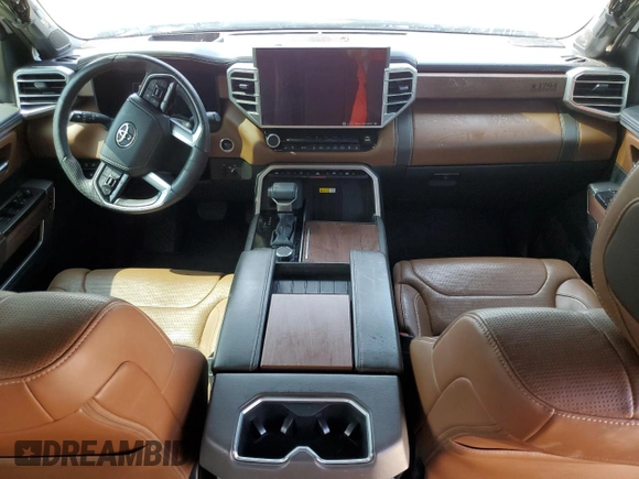 2022 Toyota Tundra 1794 Edition with VIN 5TFMA5DB8NX045273, listed as a Copart auction lot 59119765 with 37,454 mi miles and Non repairable. Bid and sale history available at DreamBid. Image 8.
