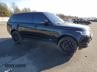 2017 Land Rover Range Rover with VIN SALGS5FE2HA322100, listed as a Copart auction lot 84340194 with 77,364 mi miles and Salvage title. Bid and sale history available at DreamBid. Image 4.