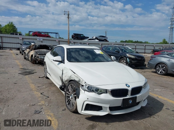 2015 BMW 4 Series 428i z VIN WBA3N3C55FK233907, wystawiony jako IAAI lot #42335053 z przebiegiem 45 000 mil mil oraz . Historia ofert i sprzedaży dostępna na DreamBid. Obrazek 1.
