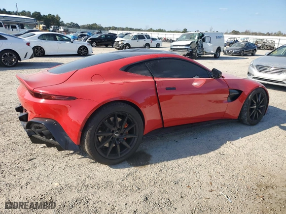 2020 Aston Martin Vantage with VIN SCFSMGAWXLGN03122, listed as a Copart auction lot 77734374 with 0 mi miles and Salvage Title. Bid and sale history available at carsss.com. Image 3.