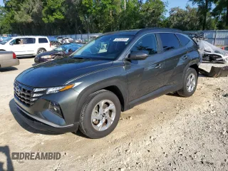 2022 Hyundai Tucson SEL with VIN 5NMJB3AE1NH121735, listed as a Copart auction lot 52225955 with 43,952 mi miles and Salvage Title. Bid and sale history available at carsss.com. Image 1.