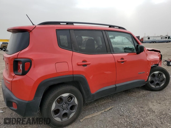 2017 Jeep Renegade Sport with VIN ZACCJAAB3HPF74288, listed as a Copart auction lot 49196735 with 42,468 mi miles and Salvage Title. Bid and sale history available at DreamBid. Image 3.