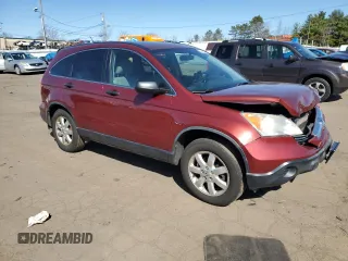 2009 Honda CR-V EX with VIN JHLRE48509C022482, listed as a Copart auction lot 52492245 with 218,697 mi miles and Salvage Title. Bid and sale history available at carsss.com. Image 4.