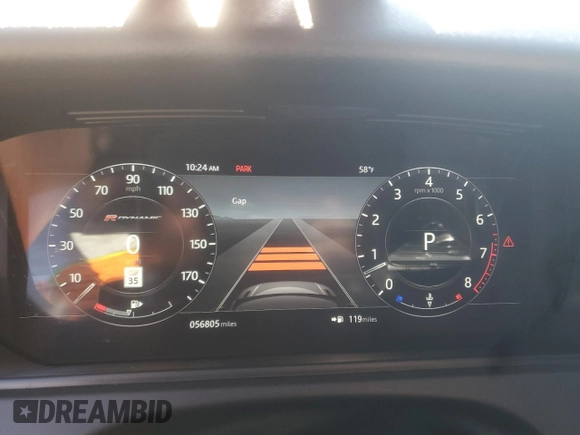 2018 Land Rover Range Rover Velar R-Dynamic HSE with VIN SALYM2RV6JA705357, listed as a Copart auction lot 46335285 with 56,805 mi miles and Salvage Title. Bid and sale history available at carsss.com. Image 9.