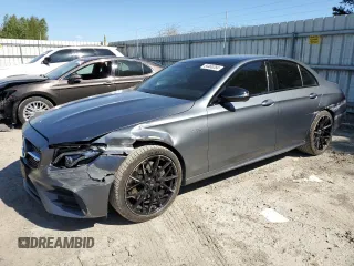 2019 Mercedes-Benz E-Class AMG E 53 with VIN WDDZF6BB0KA584278, listed as a Copart auction lot 54466284 with 54,667 mi miles and Salvage Title. Bid and sale history available at carsss.com. Image 1.