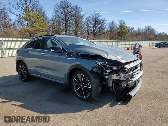 2023 Infiniti QX55 Luxe with VIN 3PCAJ5JR9PF118989, listed as a Copart auction lot 48352715 with 13,558 mi miles and Salvage title. Bid and sale history available at DreamBid. Image 11.
