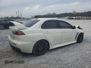 2013 Mitsubishi Lancer Evolution GSR with VIN JA32W8FVXDU024537, listed as a Copart auction lot 44785195 with 180,832 mi miles and Salvage Title. Bid and sale history available at carsss.com. Image 3.