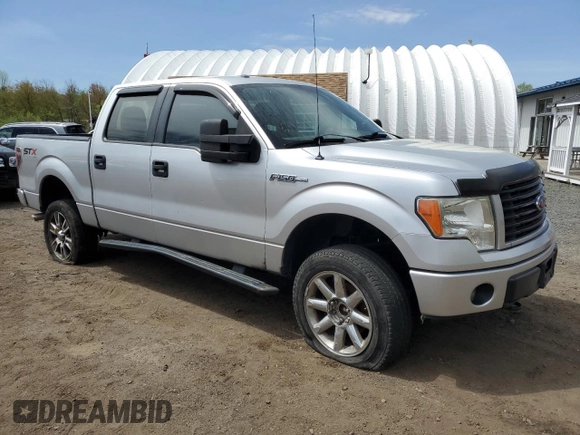2014 Ford F-150 XL with VIN 1FTFW1EF5EFC57848, listed as a Copart auction lot 55466065 with 182,723 mi miles and Clean Title. Bid and sale history available at carsss.com. Image 4.