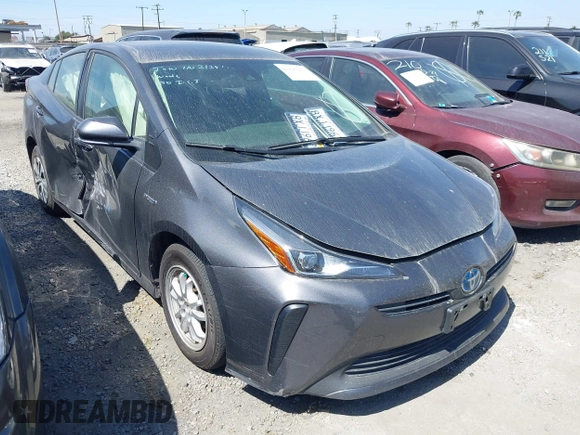 2022 Toyota Prius L Eco with VIN JTDKAMFU7N3154041, listed as a IAAI auction lot 41896210 with 46,382 mi miles and . Bid and sale history available at DreamBid. Image 1.