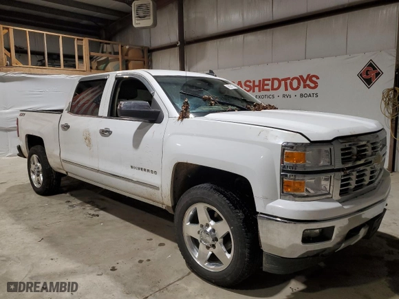 2015 Chevrolet Silverado 1500 LTZ with VIN 3GCUKSEC9FG421231, listed as a Copart auction lot 46024175 with 208,552 mi miles and Salvage Title. Bid and sale history available at carsss.com. Image 4.