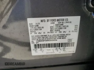 2022 Ford Explorer Limited with VIN 1FMSK8FH0NGA36554, listed as a Copart auction lot 48715595 with 38,536 mi miles and Salvage Title. Bid and sale history available at carsss.com. Image 13.