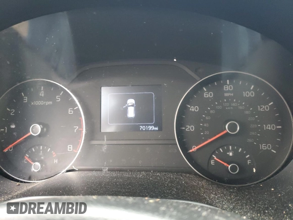 2017 Kia Sportage LX with VIN KNDPMCAC7H7291029, listed as a Copart auction lot 48164115 with 70,199 mi miles and Salvage Title. Bid and sale history available at DreamBid. Image 9.
