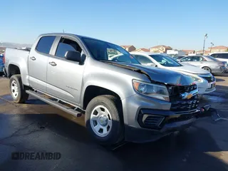 2021 Chevrolet Colorado 2WD Work Truck z VIN 1GCGSBEAXM1147271, wystawiony jako IAAI lot #41504543 z przebiegiem 31 059 mil mil oraz . Historia ofert i sprzedaży dostępna na DreamBid. Obrazek 1.