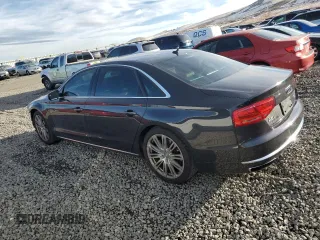 2013 Audi A8 4.0L с VIN WAUR2AFDXDN011157, выставлен на аукционе Copart как лот 85088054 с пробегом 69 084 миль миль и Списание • Salvage title. История ставок и продаж доступна на DreamBid. Изображение 2.