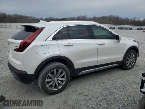 2021 Cadillac XT4 FWD Premium Luxury with VIN 1GYFZCR43MF032297, listed as a Copart auction lot 47379085 with 36,065 mi miles and Salvage Title. Bid and sale history available at DreamBid. Image 3.