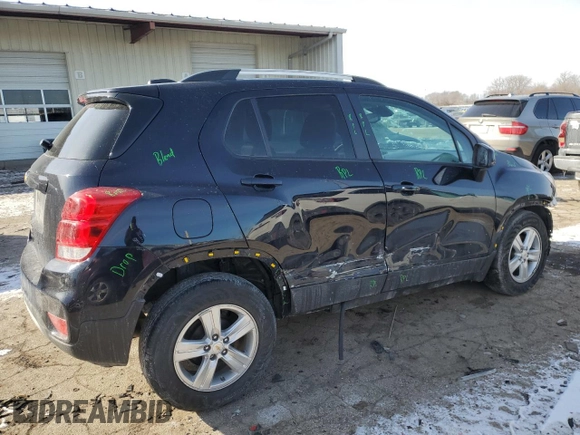2021 Chevrolet Trax LT with VIN KL7CJLSB3MB329227, listed as a Copart auction lot 42183275 with 59,866 mi miles and Non repairable. Bid and sale history available at DreamBid. Image 3.