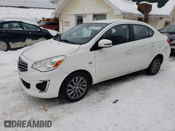 2018 Mitsubishi Mirage G4 SE with VIN ML32F4FJ7JHF15410, listed as a Copart auction lot 88275575 with 20,173 mi miles and Salvage Title. Bid and sale history available at carsss.com. Image 1.