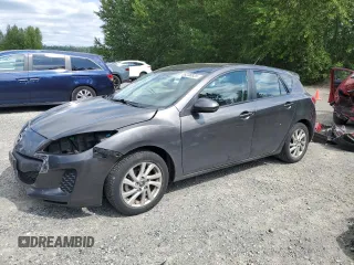 2013 Mazda 3 i Touring with VIN JM1BL1LP2D1757240, listed as a Copart auction lot 59246835 with 92,370 mi miles and Salvage title. Bid and sale history available at DreamBid. Image 1.