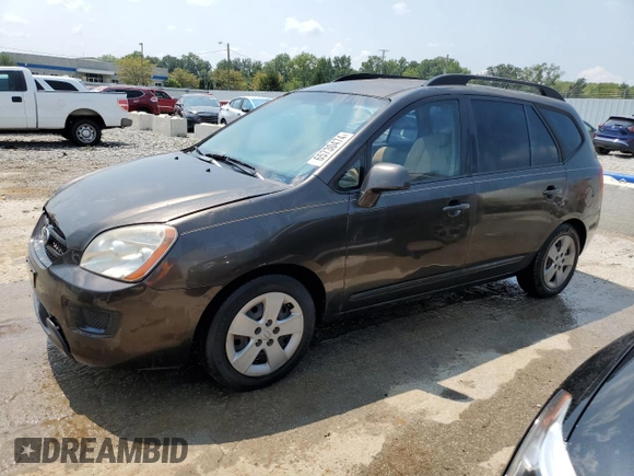 2009 Kia Rondo LX Base with VIN KNAFG528697266422, listed as a Copart auction lot 65730474 with 175,649 mi miles and Non Repairable. Bid and sale history available at carsss.com. Image 1.