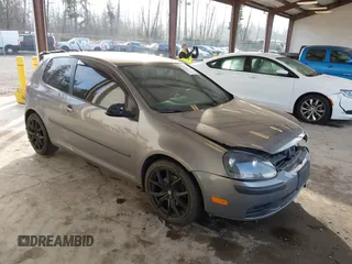 2009 Volkswagen Rabbit S with VIN WVWAA71K99W073355, listed as a IAAI auction lot 41459740 with 124,952 mi miles. Bid and sale history available at carsss.com. Image 1.