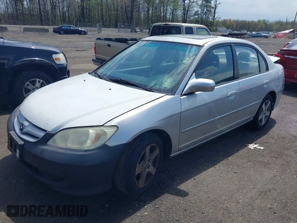 2004 Honda Civic EX z VIN 2HGES26804H574321, wystawiony jako IAAI lot #42031025 z przebiegiem 202 185 mil mil oraz . Historia ofert i sprzedaży dostępna na DreamBid. Obrazek 2.