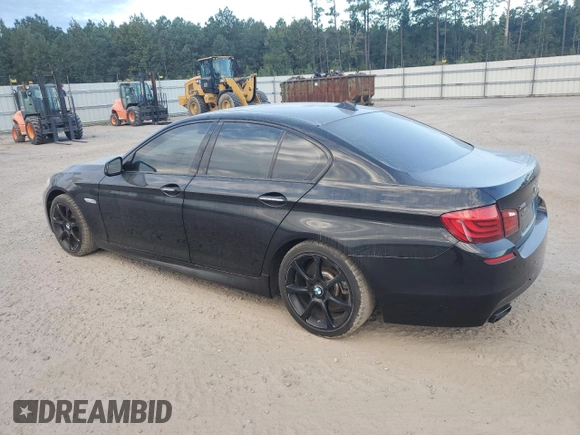 2013 BMW 5 Series 550i xDrive with VIN WBAFU9C56DDY70471, listed as a Copart auction lot 75729024 with 100,245 mi miles and Clean Title. Bid and sale history available at carsss.com. Image 2.