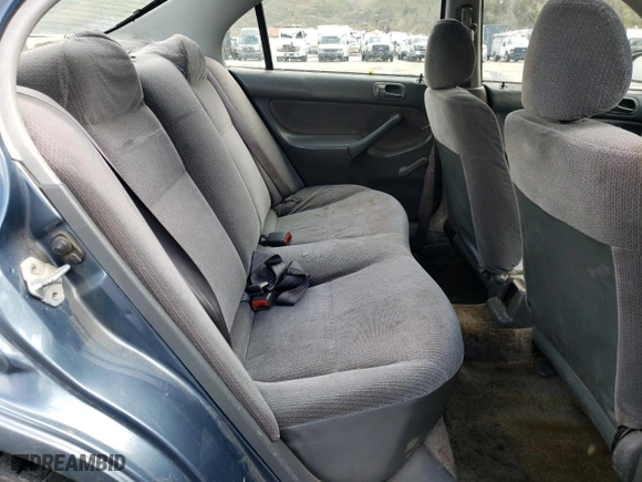 1996 Honda Civic DX with VIN 2HGEJ6621TH525813, listed as a Copart auction lot 48151765 with 229,339 mi miles and Salvage Title. Bid and sale history available at carsss.com. Image 10.