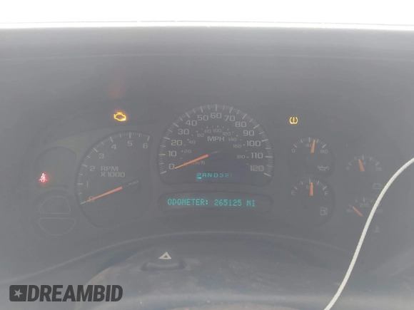 2005 Chevrolet Tahoe LS with VIN 1GNEC13V85R161605, listed as a IAAI auction lot 41631228 with 265,125 mi miles and . Bid and sale history available at DreamBid. Image 7.