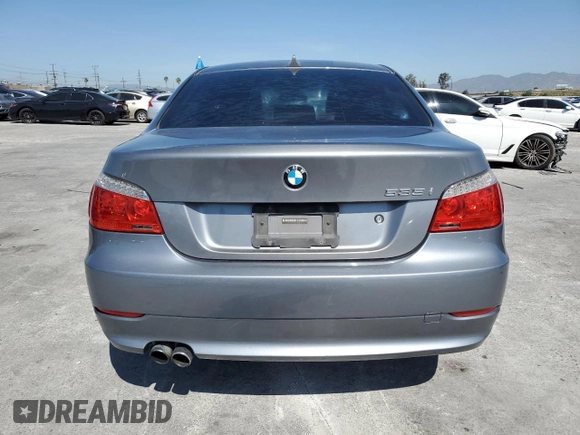 2008 BMW 5 Series 535i with VIN WBANW13598CZ78747, listed as a Copart auction lot 49509935 with 187,143 mi miles and Salvage Title. Bid and sale history available at carsss.com. Image 6.
